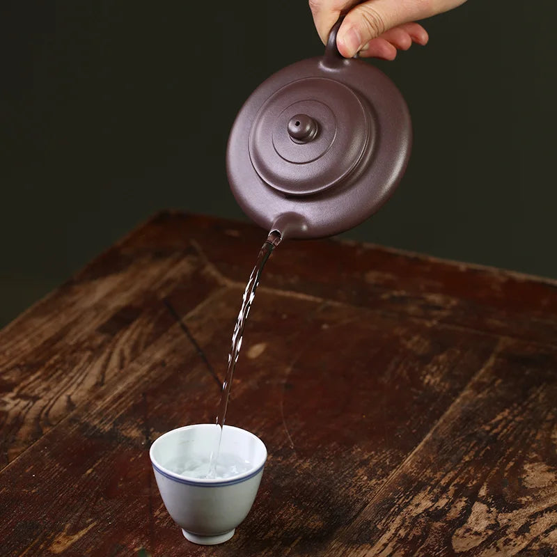 Yixing Pure Handmade Purple Clay Pot, Raw Mine, Old Soaking Tea Household Kung Fu Set, Single Fully