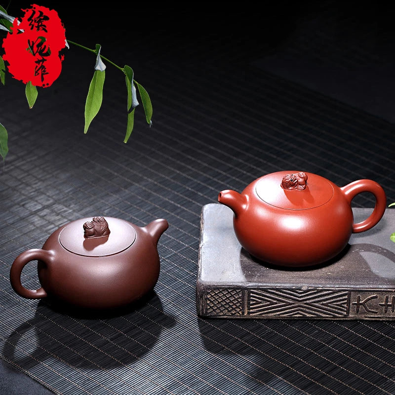 Yixing Pure Handmade Set Master Grade High End Original Mine Purple Clay Soaking Tea Single Pot Gift