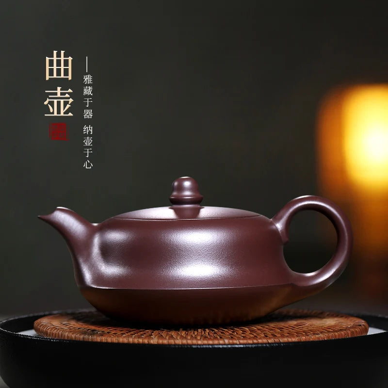 Yixing Purple Clay Pot, Pure Handmade Master LeveL HouseHold HigH-end Mineral PurPle Clay HealtH Tea Pot, Is A Gift For Guests