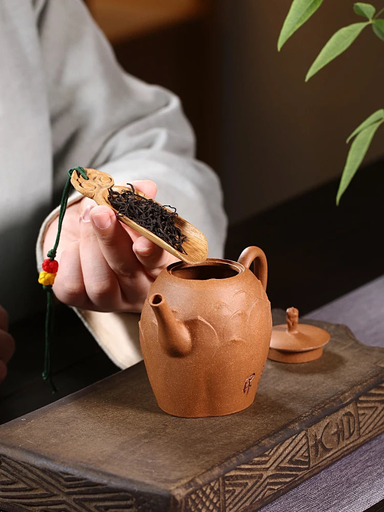 Yixing Purple Clay Pot Pure Handmade Small Capacity Kung Fu Tea Set Single Raw Mine Descending Slope Mud Soaking