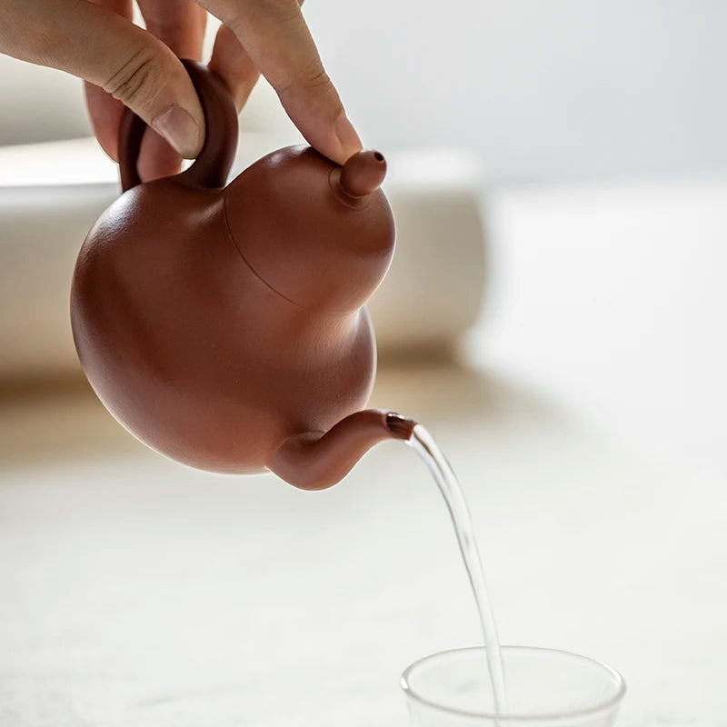 Yixing pot pure handmade purple sand pot small coal mine Zhu Ni Si Ting purple sand pot retro Chinese style ml