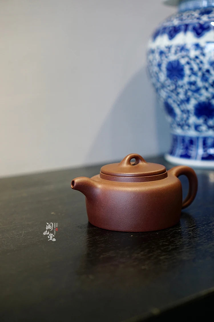 Yueshan Hall | Antique Well Curb Mansheng Purple Clay Pot Bottom Groove Cleaning of No. 4 Well Player Level Mud Material  Don