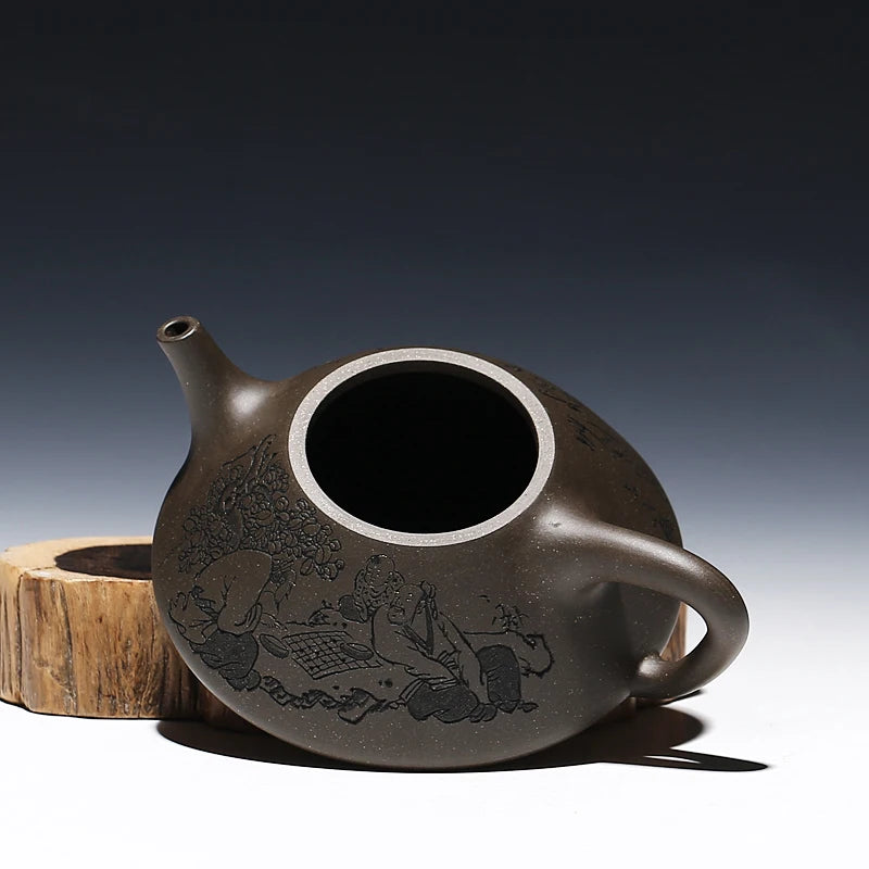 Zanghutianxia Yixing Purple Clay Pot Handmade Boutique Collection Teapot Dell Qibitan Sand Dongpo Ladle