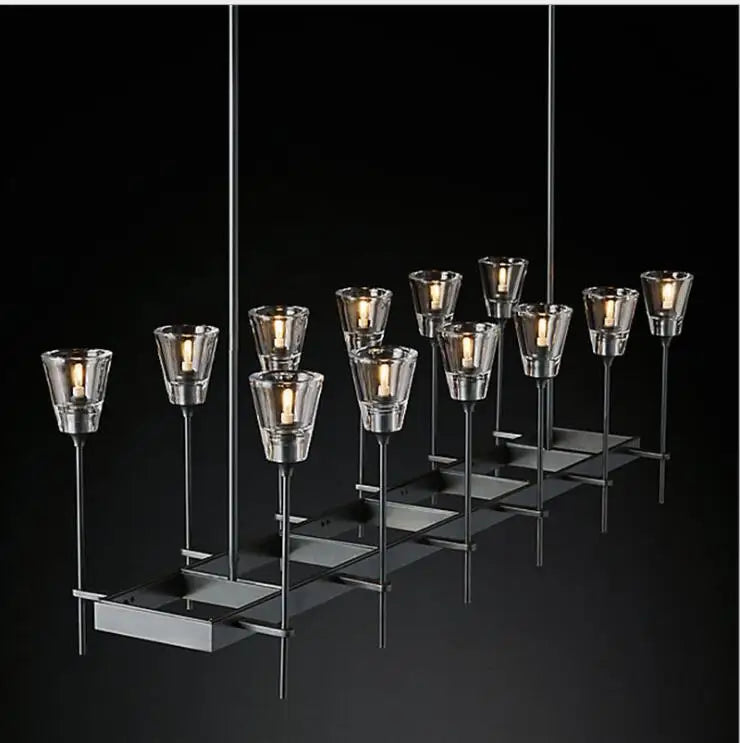 all copper post-modern chandelier simple beauty luxury designer model room living room dining room study bedroom villa chande