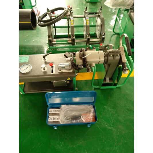 butt fusion equipment for joining thermoplastic pipe such as high-density polyethylene (HDPE)