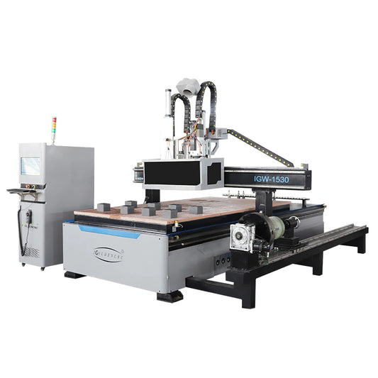china auto tool change atc cnc router 1325 1530 9kw woodworking kitchen cabinet door making machine with drilling saw