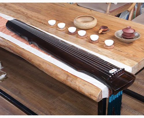 cinnabar guqin fu xi Type Lyre Chinese 7 Strings Ancient Zither Chinese Musical Instruments zither 100% solid AAA fir wood Guqin