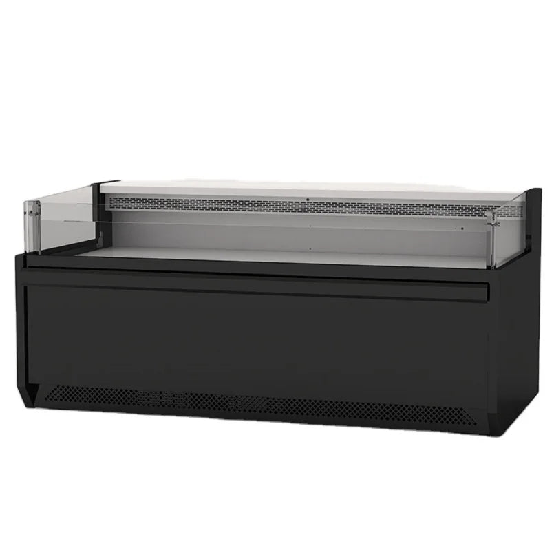 commercial refrigerator gelato display freezer deep island glass door for supermarket frozen food