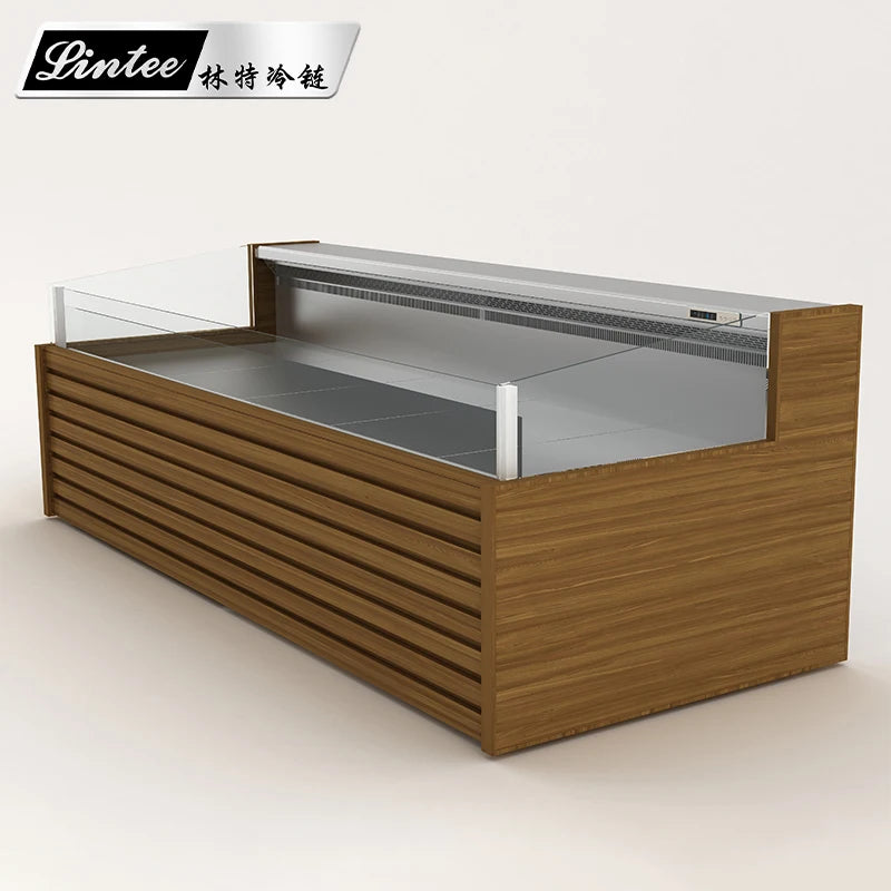 commercial refrigerator gelato display freezer deep island glass door for supermarket frozen food