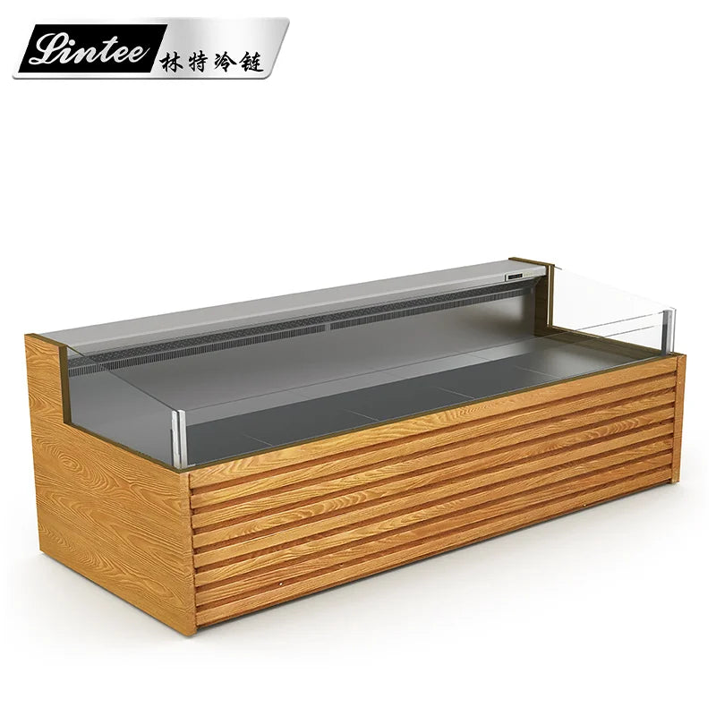 commercial refrigerator gelato display freezer deep island glass door for supermarket frozen food