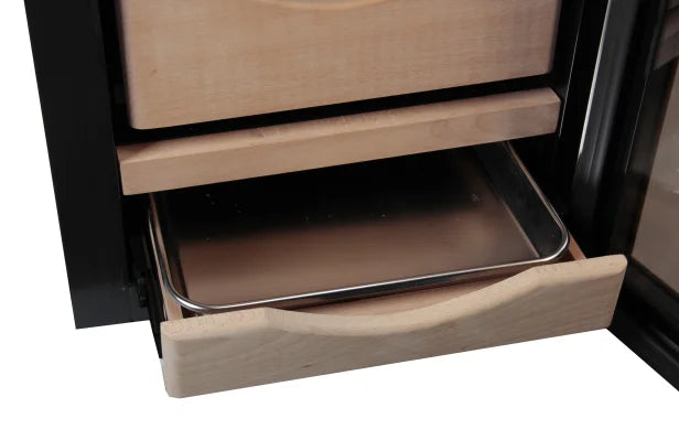 compressor stainless steel door with silver panel cigar cooler cellar
