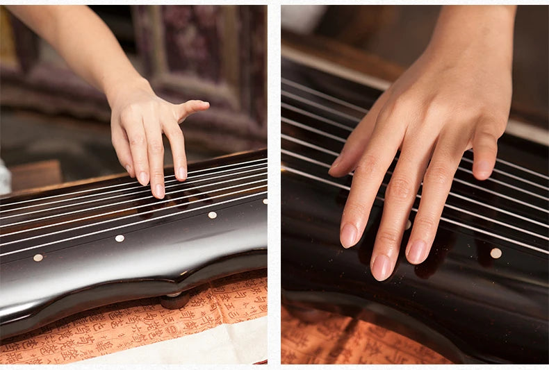 dark brown guqin fu xi Type Lyre Chinese 7 Strings Ancient Zither old Chinese musical instrument Gu Qin solid AAA fir Guqin