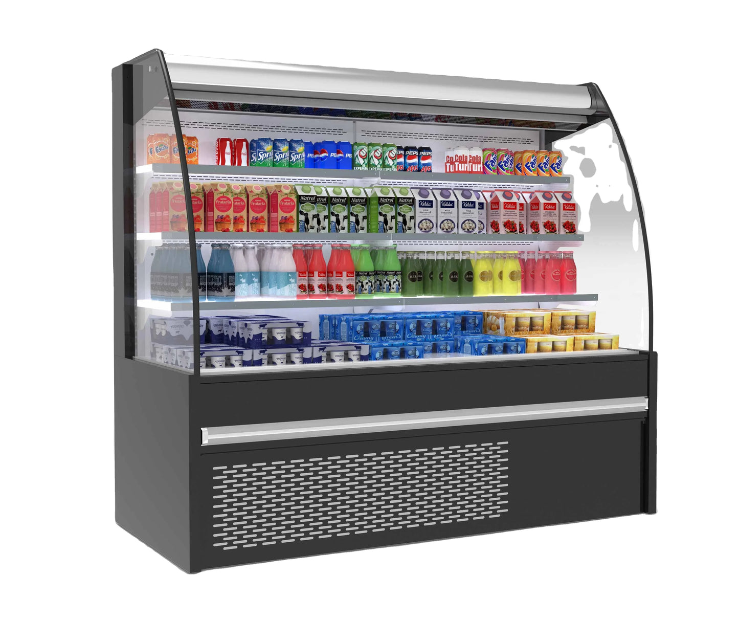 display fridge supermarket showcase for fruits and vegetables Glass Door Vertical Display Freezer Commercial Freezer
