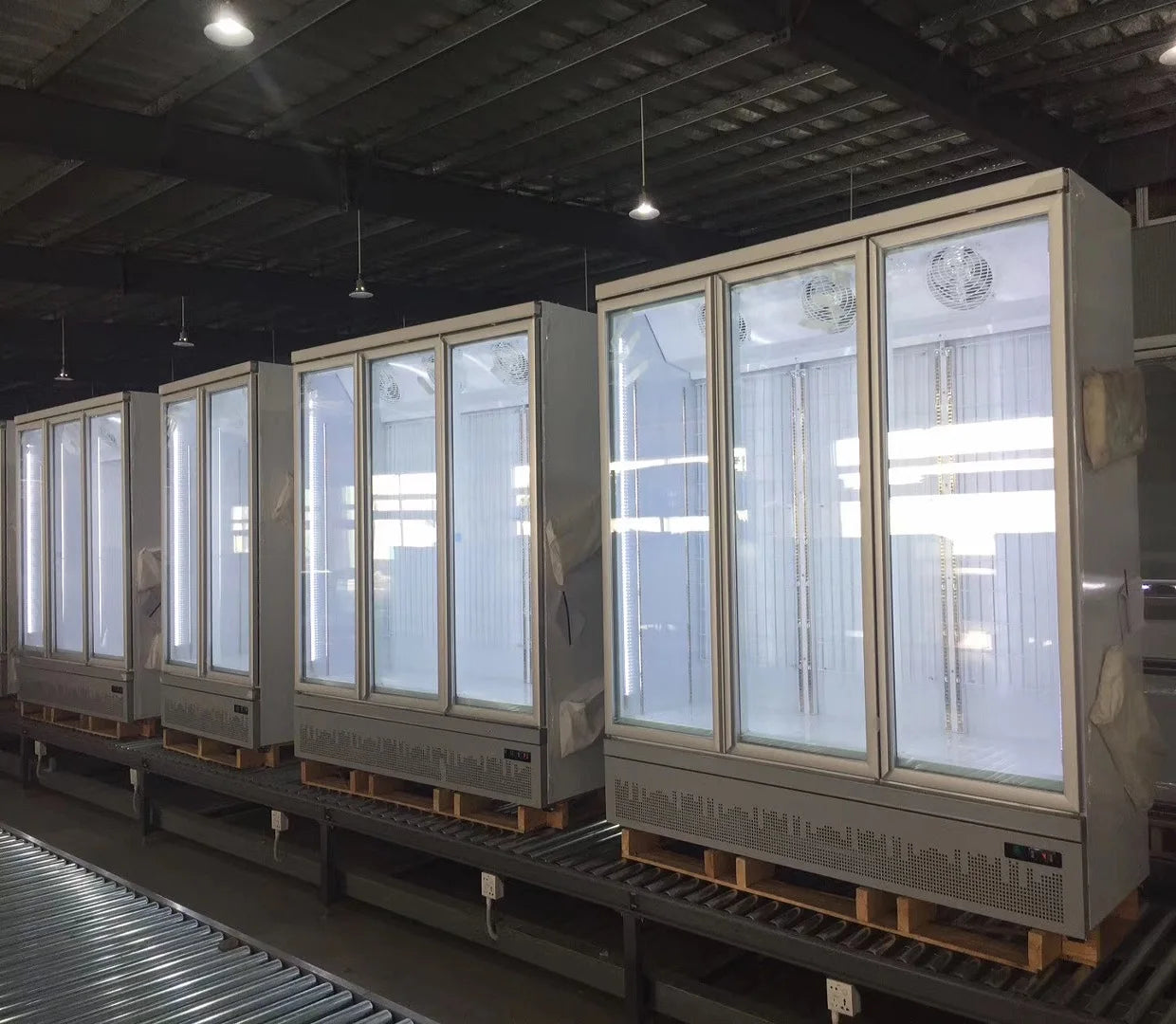 drink chiller 4 glass door upright beverage cooler commercial display refrigerator fridge