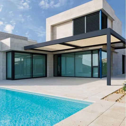 garden pergola aluminium pergola metal remote control pergola bioclimatique aluminium 4x3