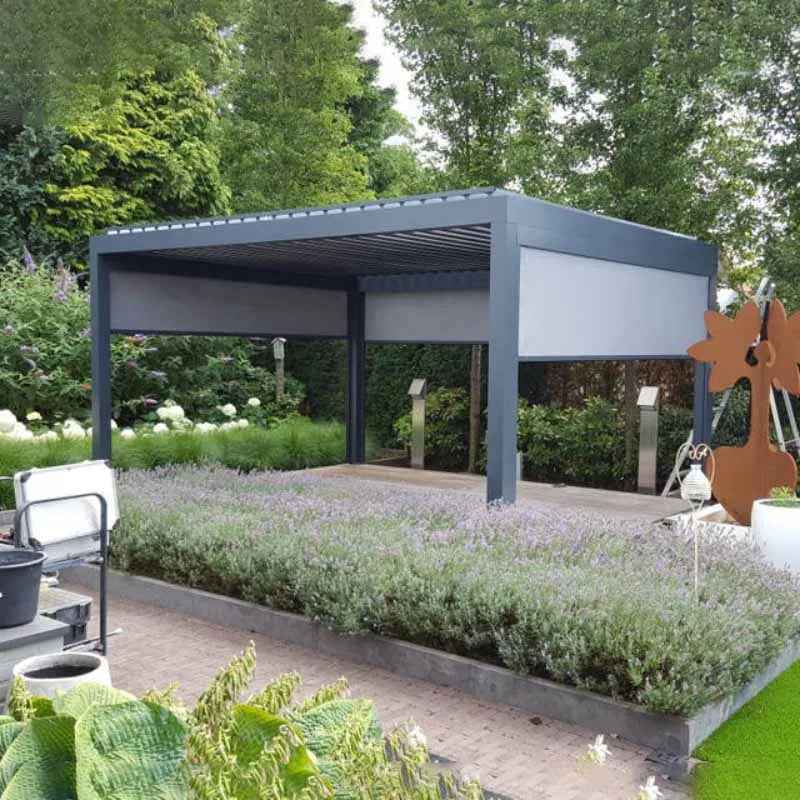 garden pergola aluminium pergola metal remote control pergola bioclimatique aluminium 4x3