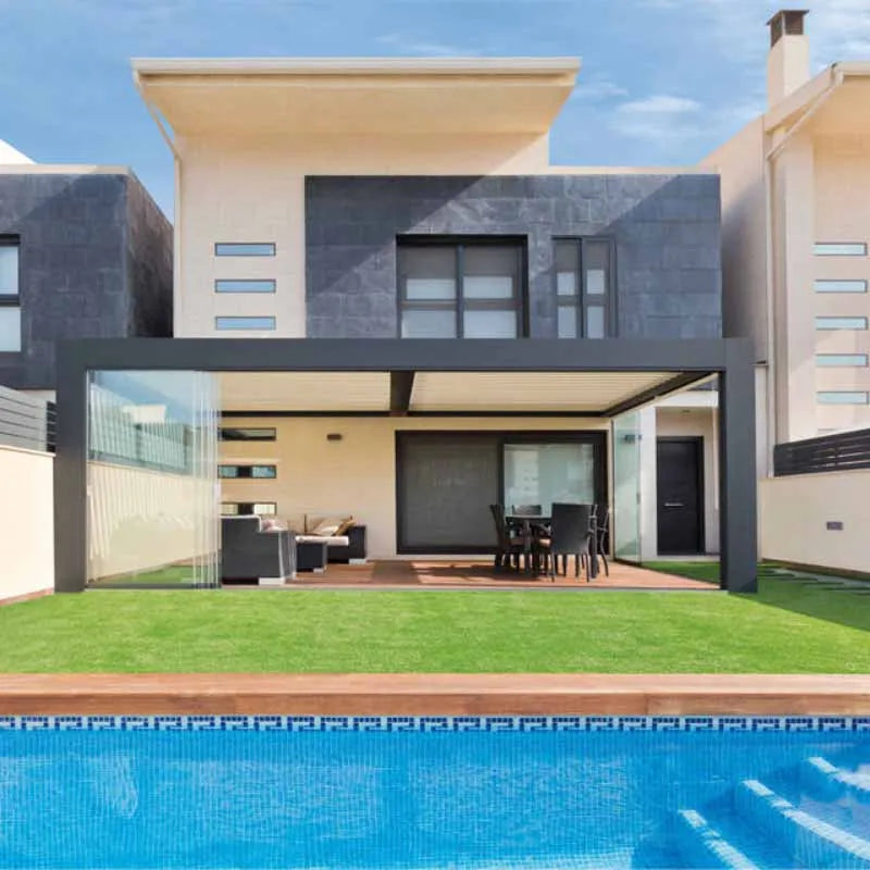 garden pergola aluminium pergola metal remote control pergola bioclimatique aluminium 4x3