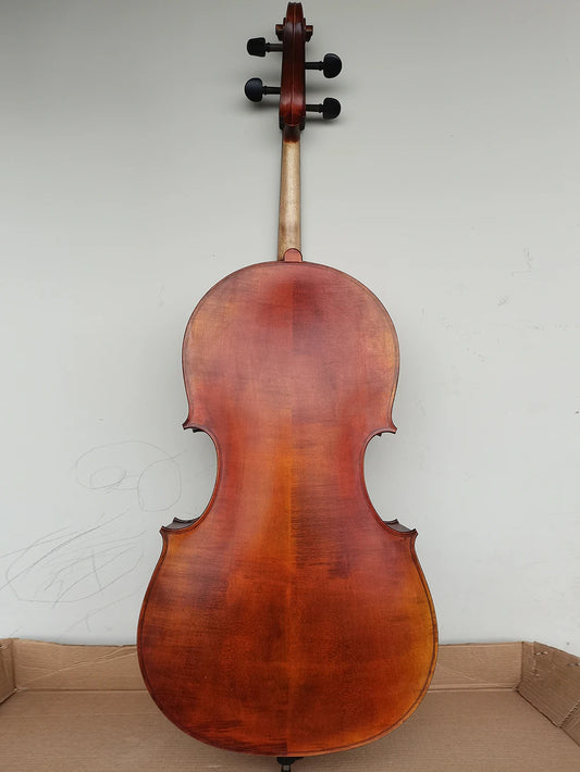 MMOOKA high-grade Montagnana Cello Europe spruce Wide body cello 4/4 handmade Vintage Oily Varnish varnish Adult Stringed instrument