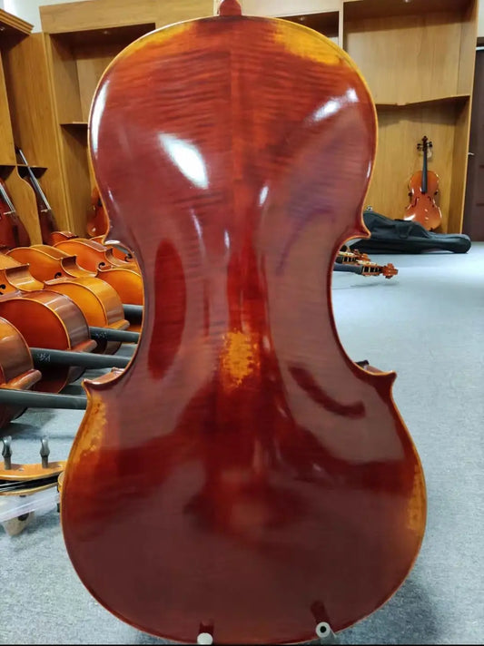 MMOOKA high-grade handmade solid wood cello 4/4 3/4 1/2 1/4 Maple cello stringed instrument beginner professional violoncello