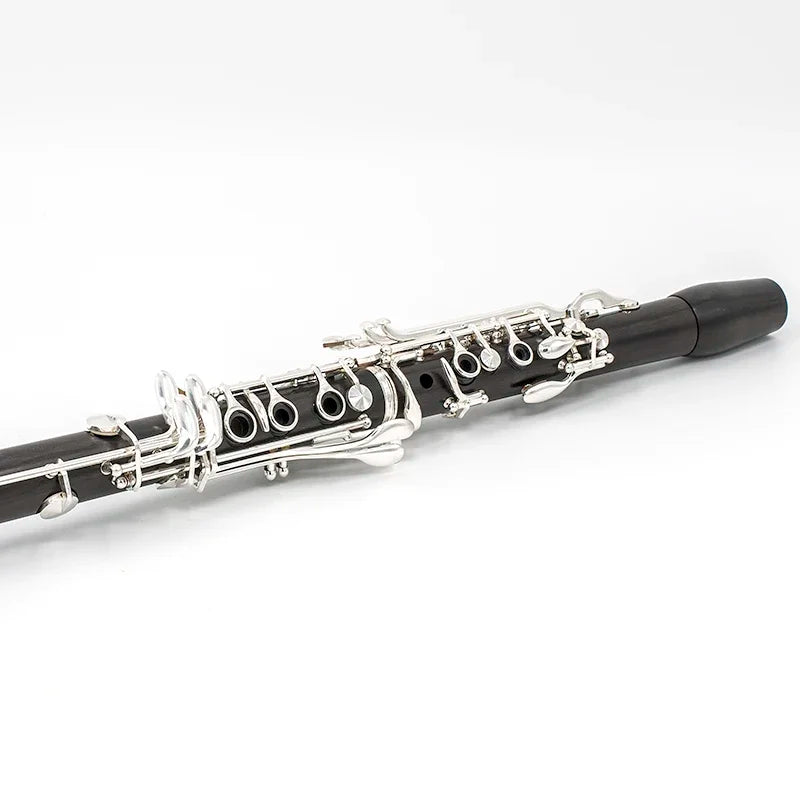 MMOOKA hight quality 17 Keys Professional Silver Plated black Bb Ebony clarinet