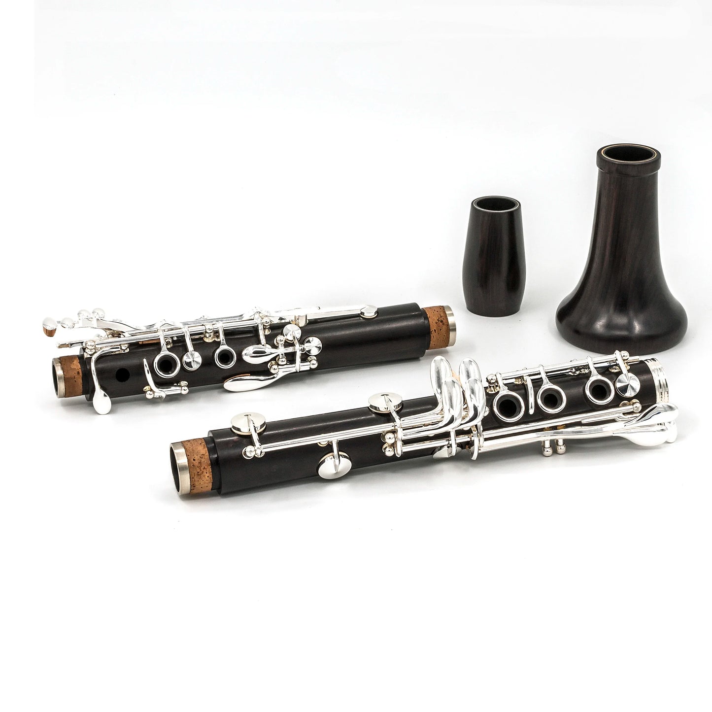 MMOOKA hight quality 17 Keys Professional Silver Plated black Bb Ebony clarinet