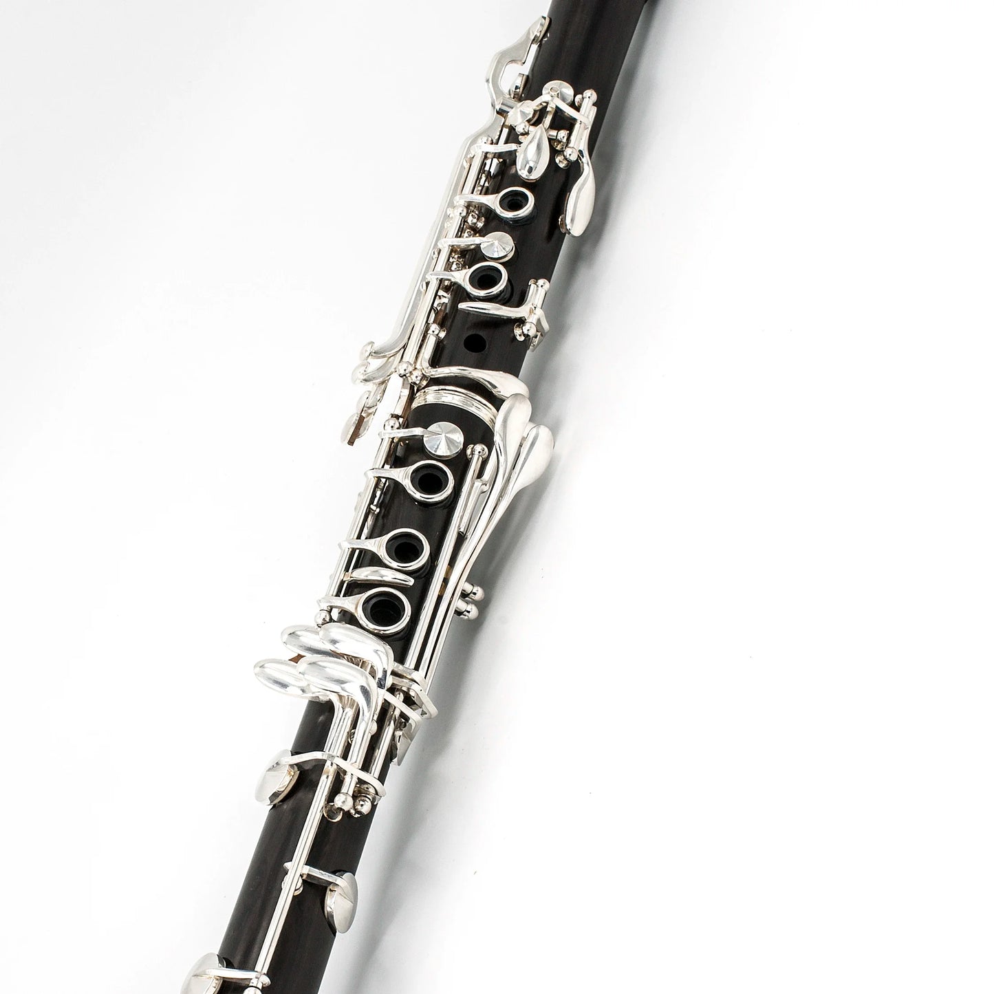 MMOOKA hight quality 17 Keys Professional Silver Plated black Bb Ebony clarinet