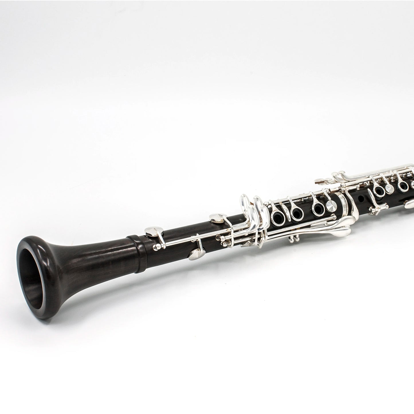 MMOOKA hight quality 17 Keys Professional Silver Plated black Bb Ebony clarinet