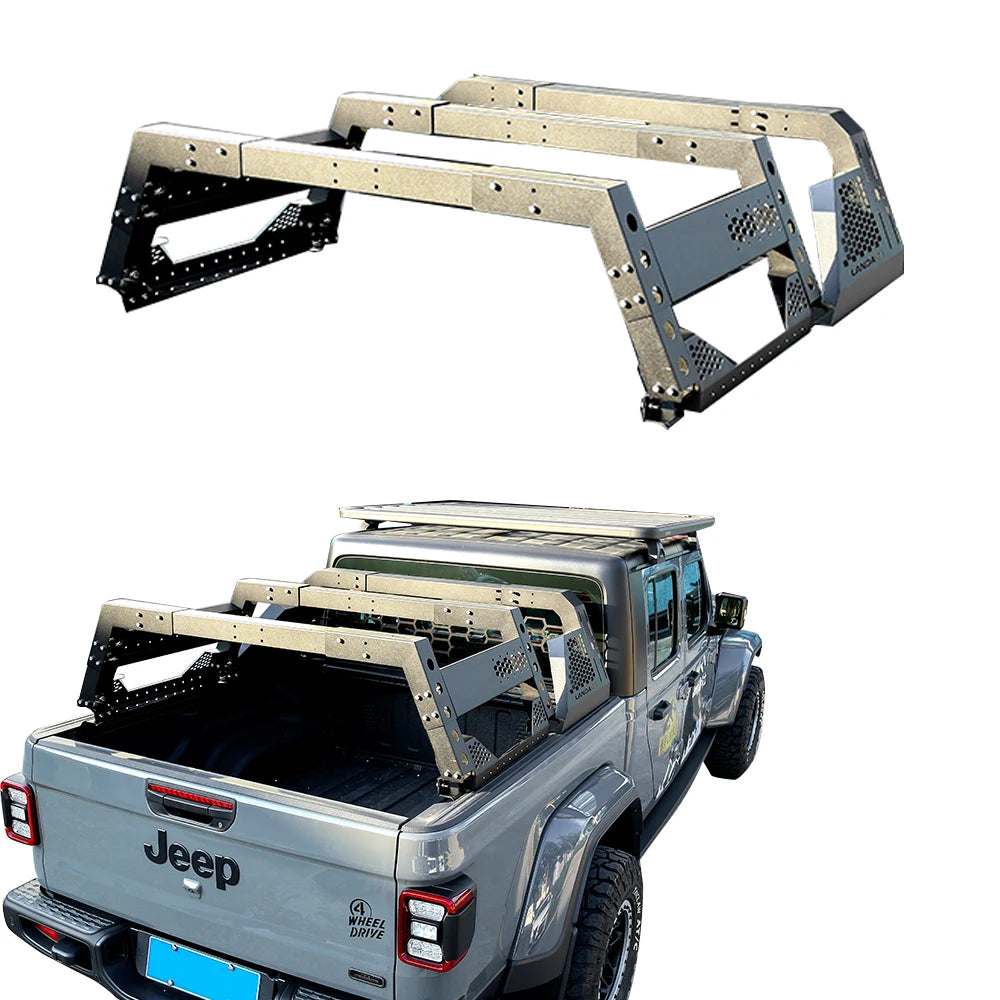 hot sale universal truck bed roof rack bed rack system roll bar for Ford