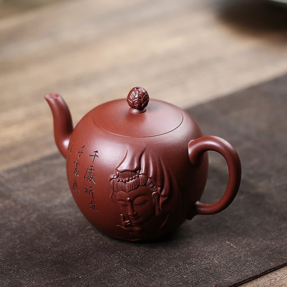 |industry collection Yixing purple clay pot famous pure handmade boutique large tea pot household beauty shoulder