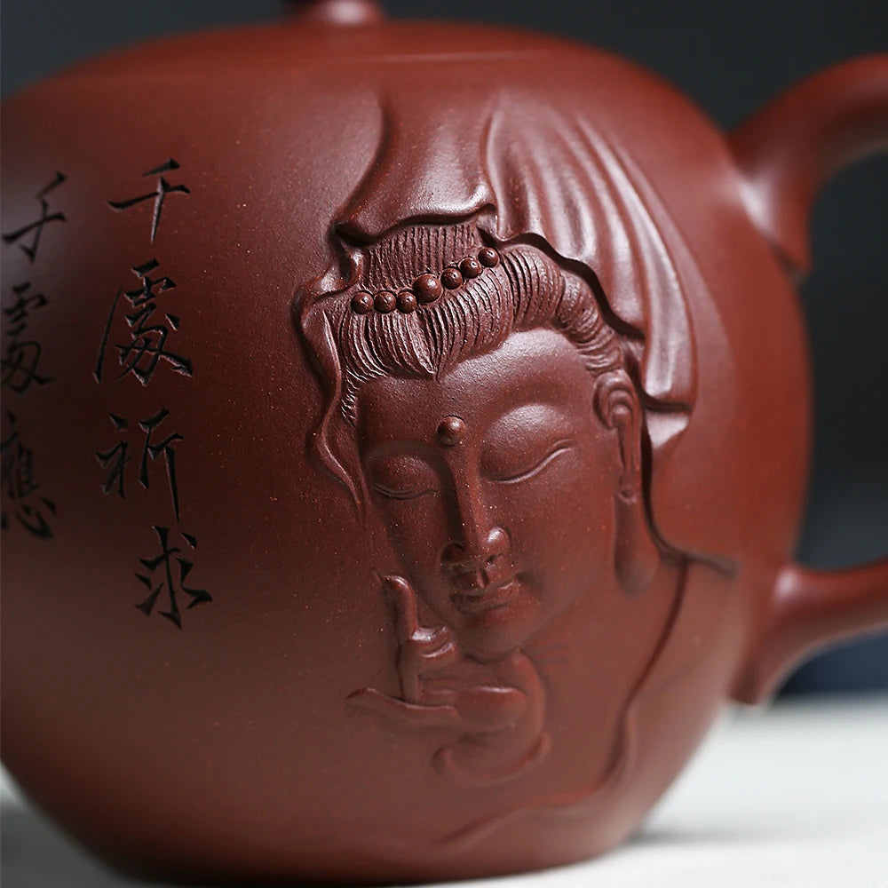 |industry collection Yixing purple clay pot famous pure handmade boutique large tea pot household beauty shoulder