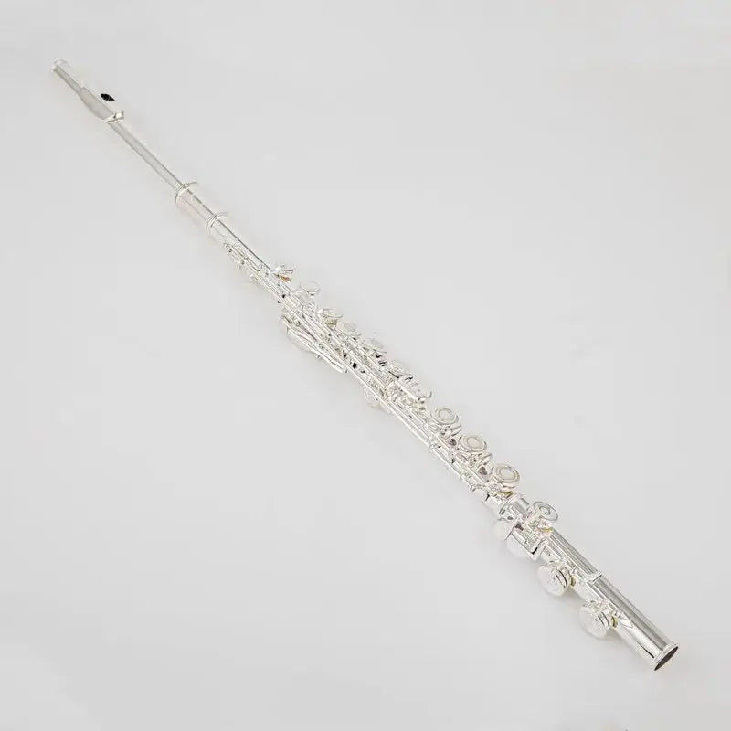 MMOOKA muramatsu Flute Professional Cupronickel Opening C Key 16 Hole Flute Silver Plated Musical Instruments With Case and Accessories