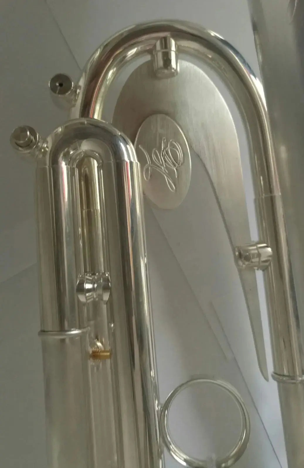 music B flat Bb key polish silver plated trumpet heavy metal plate