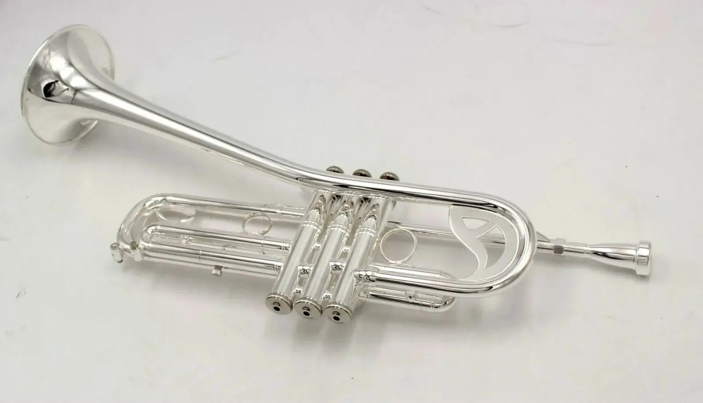 music Pro Bb key silver plated trumpet bell upward type