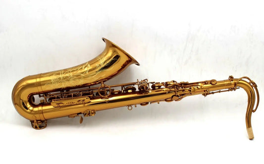 music dark gold lacquer tenor saxophone Mark VI type no F# by PC case
