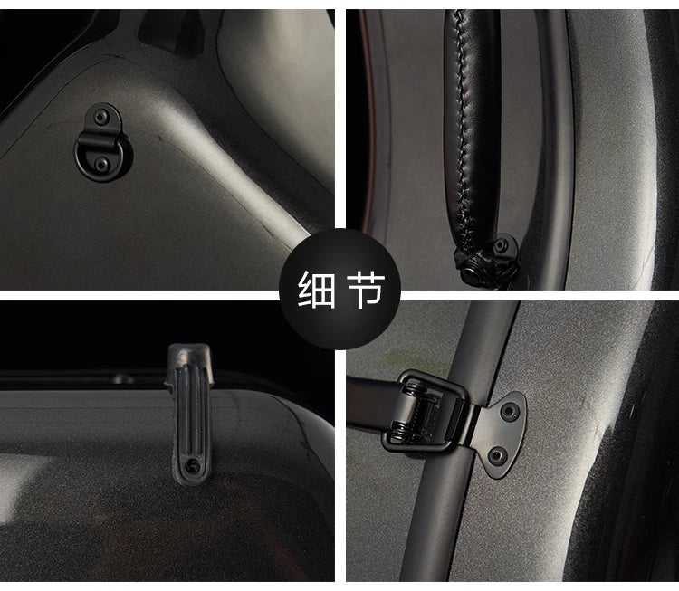 MMOOKA new full size cello case carbon fiber 4/4 high strength BLACK