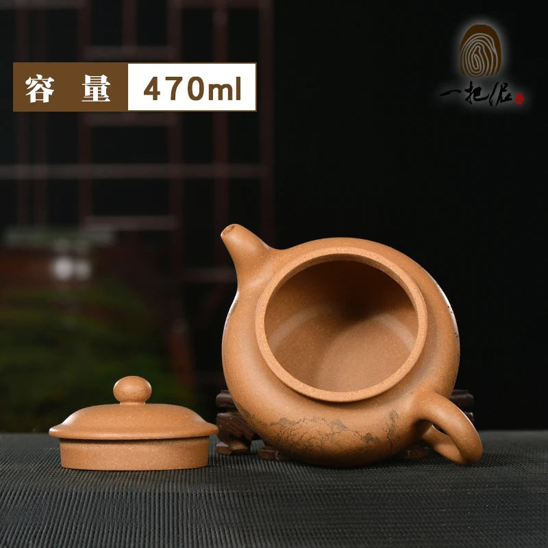 |of mud by the engineering feng wei ceramic tea-pot pure manual mountain home tea kettle collection period of mud
