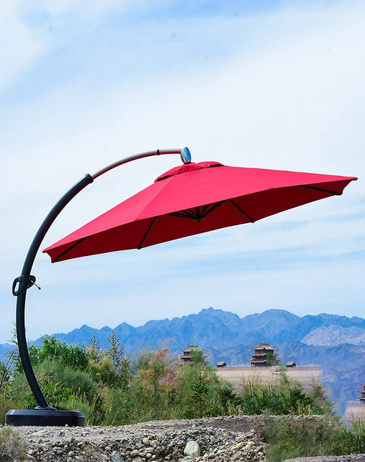 outdoor sun umbrella garden with lights roman  umbrella outdoor solar umbrella balcony terrace sunshade