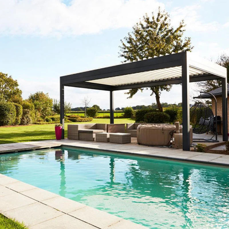 pergola metal 3-way extension corner brackets wood beams gazebo pergola kit Pergola balcony awning