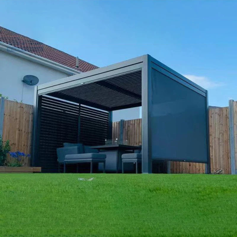 pergola motorized louver motorized waterproof pergola canopy Aluminium Pergola-aluminium Bioclimatic