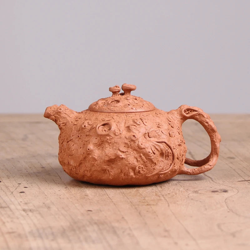 |pure manual undressed ore old piece of clay pot of ganoderma lucidum for spring zhang jianzhong all handmade