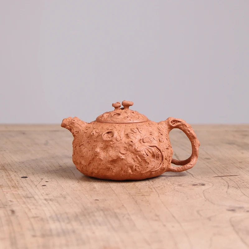 |pure manual undressed ore old piece of clay pot of ganoderma lucidum for spring zhang jianzhong all handmade