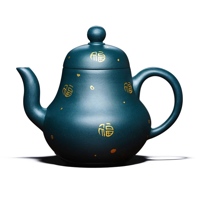 |purple clay pot National worker Liu Zheng famous hand-made pot raw ore purple clay pot Kung Fu tea set siting pot 230cc