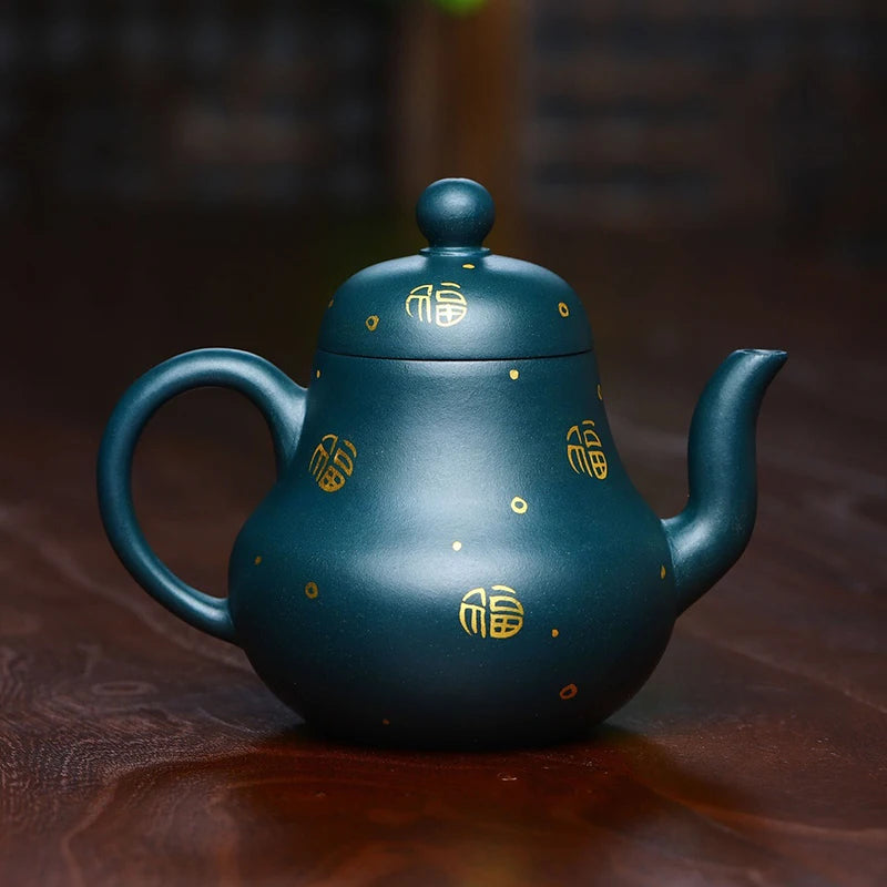 |purple clay pot National worker Liu Zheng famous hand-made pot raw ore purple clay pot Kung Fu tea set siting pot 230cc