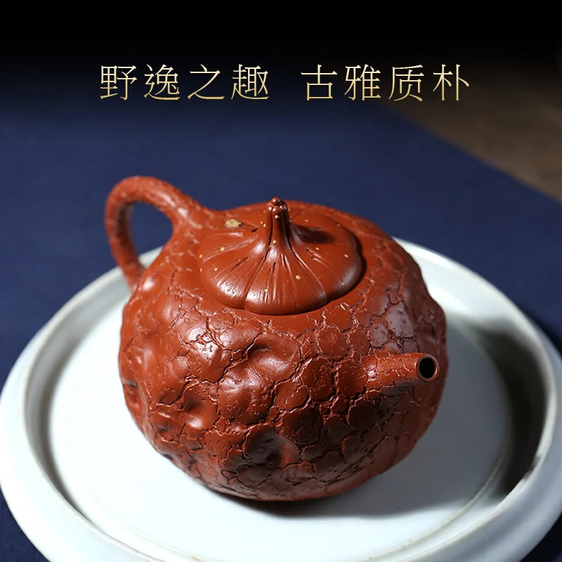 |purple clay teapot in Xiyin pottery mansion Chen Zhenquan handmade raw ore Dahongpao spring pot Gong Chunhua tea pot
