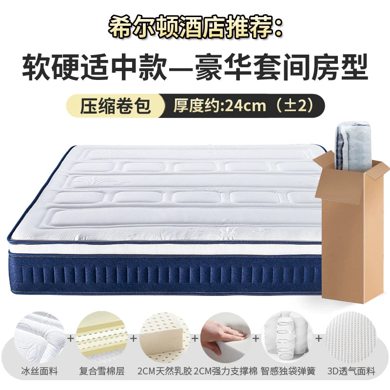 roll High Quality Mattresses Memory Foam Spring Roll double size Mattresses Sleep Floor Colchones De Cama Bedroom Furniture