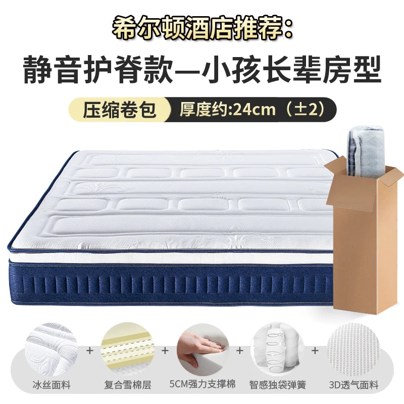 roll High Quality Mattresses Memory Foam Spring Roll double size Mattresses Sleep Floor Colchones De Cama Bedroom Furniture