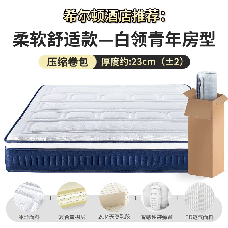 roll High Quality Mattresses Memory Foam Spring Roll double size Mattresses Sleep Floor Colchones De Cama Bedroom Furniture