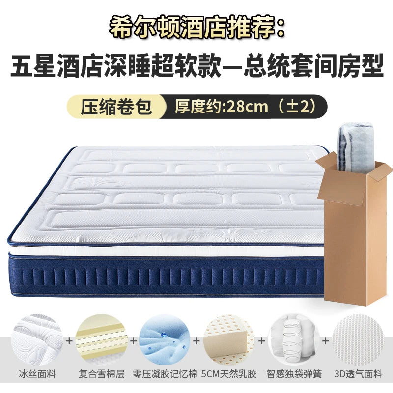 roll High Quality Mattresses Memory Foam Spring Roll double size Mattresses Sleep Floor Colchones De Cama Bedroom Furniture