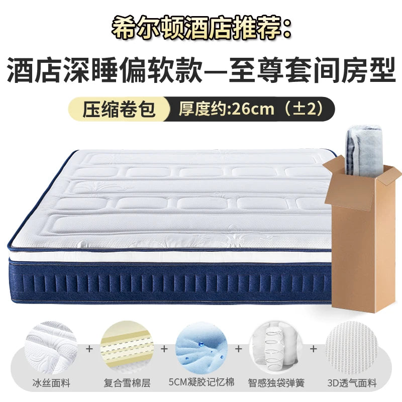 roll High Quality Mattresses Memory Foam Spring Roll double size Mattresses Sleep Floor Colchones De Cama Bedroom Furniture