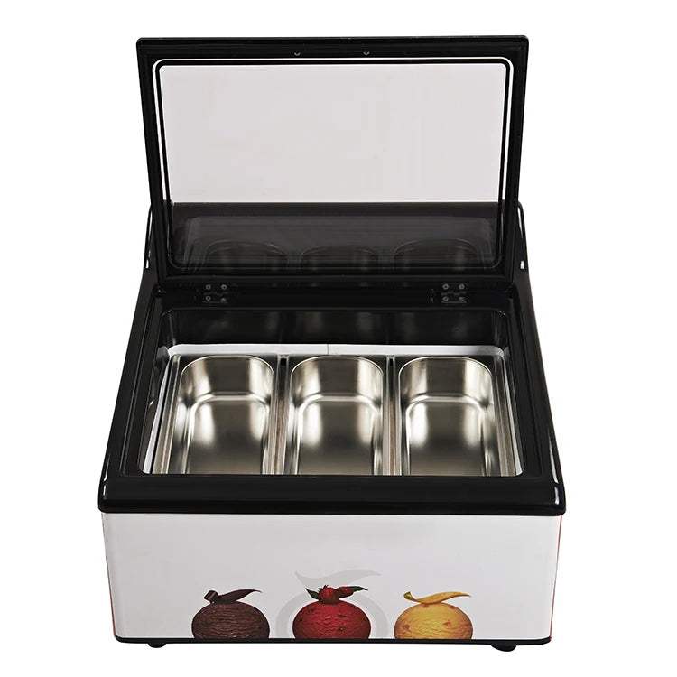 small italian outdoor fashion cabinet ice cream display freezer commercial ice cream soft display refrigerator